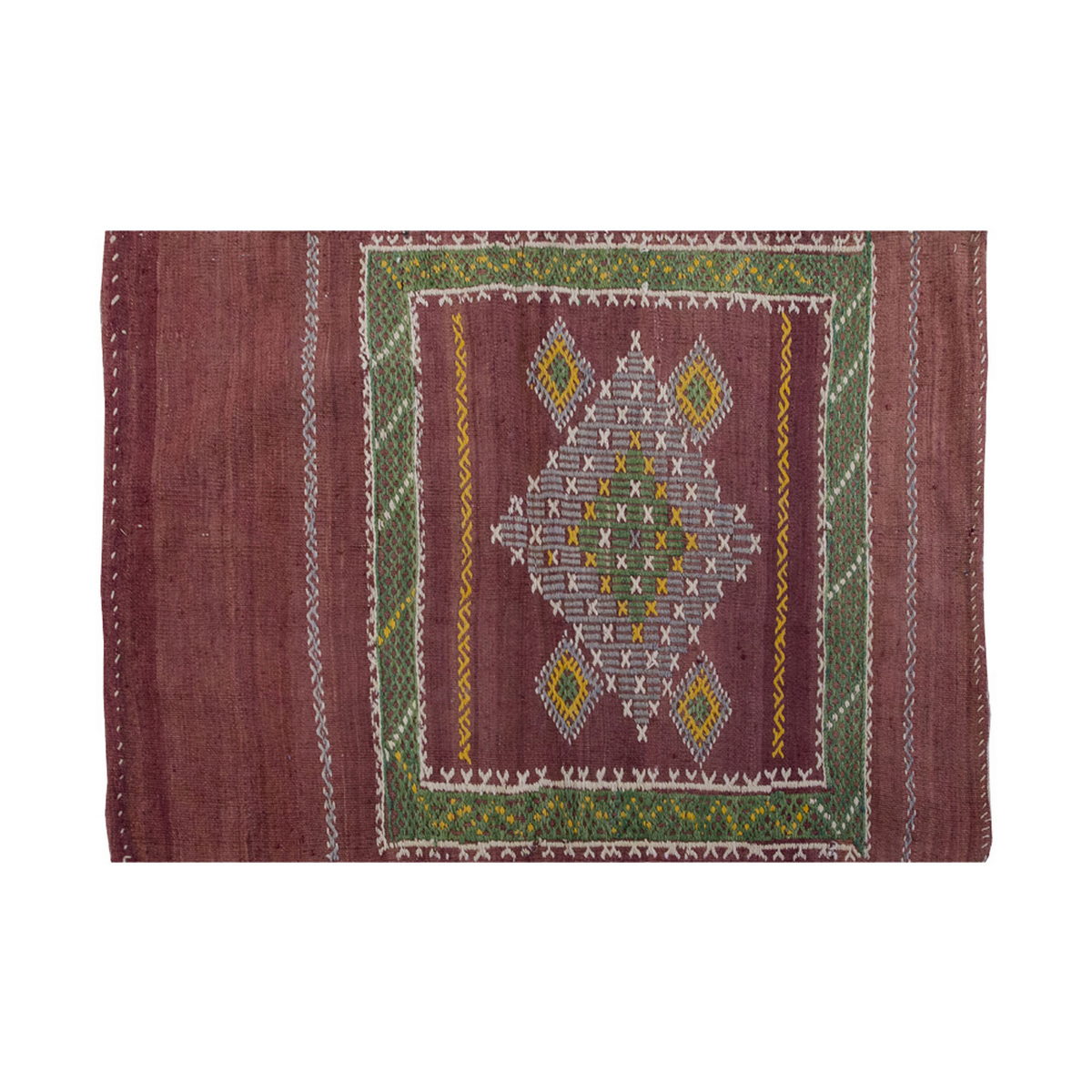 Vintage Kilim Rug,Konya Kilim 3" x 3'9" feet 93 x 115 cm