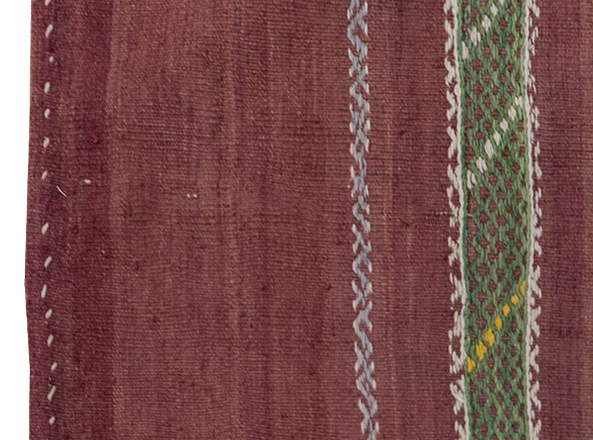 Vintage Kilim Rug,Konya Kilim 3" x 3'9" feet 93 x 115 cm