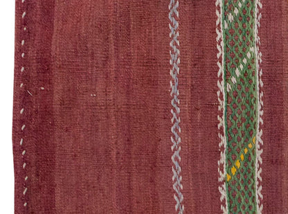 Vintage Kilim Rug,Konya Kilim 3" x 3'9" feet 93 x 115 cm
