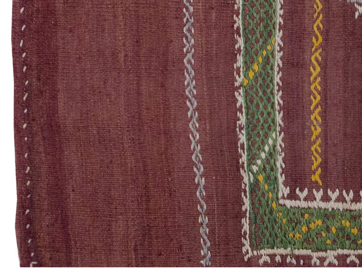 Vintage Kilim Rug,Konya Kilim 3" x 3'9" feet 93 x 115 cm