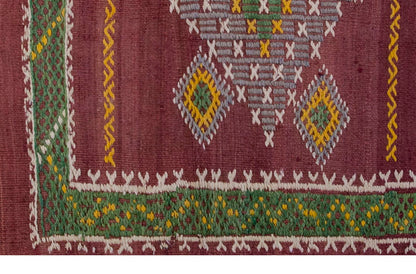 Vintage Kilim Rug,Konya Kilim 3" x 3'9" feet 93 x 115 cm
