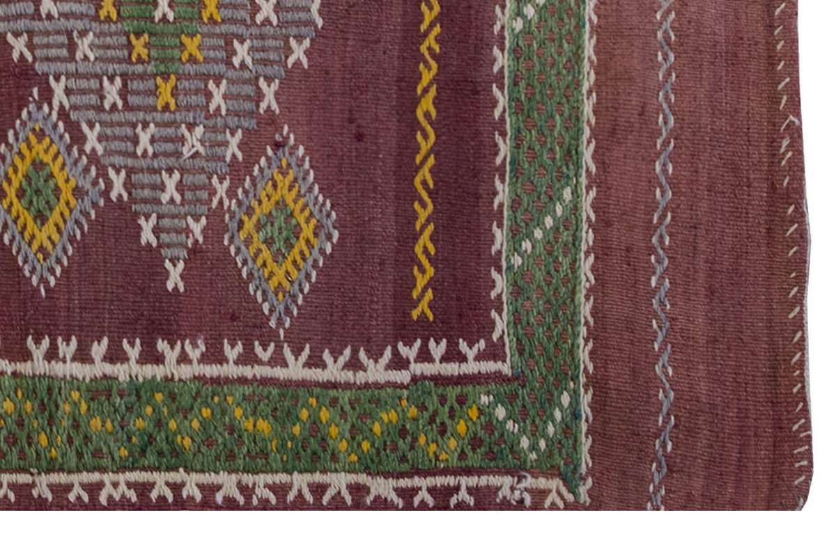 Vintage Kilim Rug,Konya Kilim 3" x 3'9" feet 93 x 115 cm