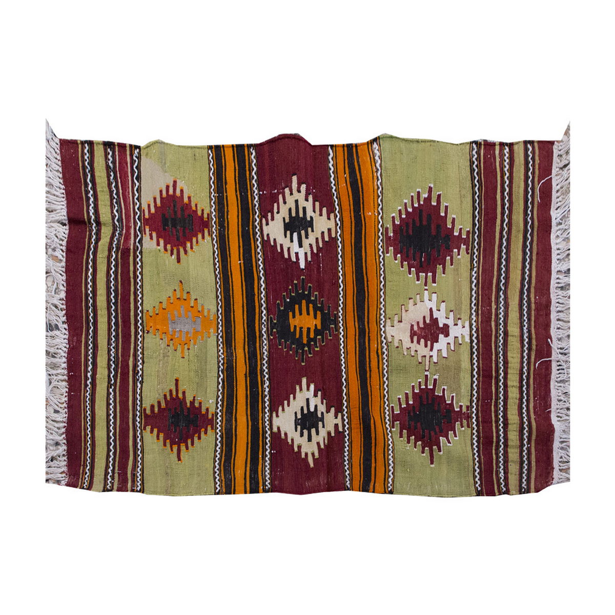 Vintage Kilim Rug,Sivas Central anatolian Kilim 3" x 4" feet  87 x 123 cm
