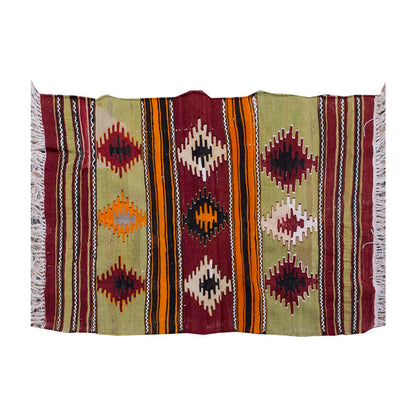 Vintage Kilim Rug,Sivas Central anatolian Kilim 3" x 4" feet  87 x 123 cm