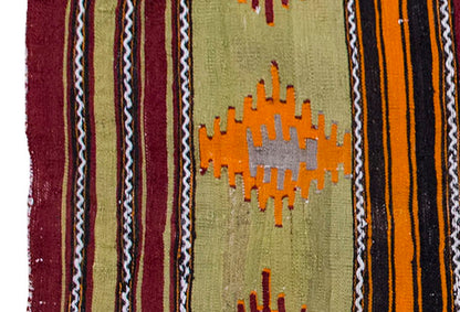 Vintage Kilim Rug,Sivas Central anatolian Kilim 3" x 4" feet  87 x 123 cm