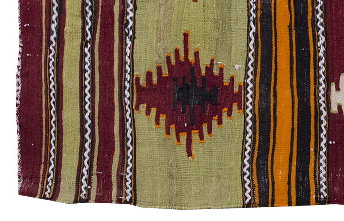 Vintage Kilim Rug,Sivas Central anatolian Kilim 3" x 4" feet  87 x 123 cm