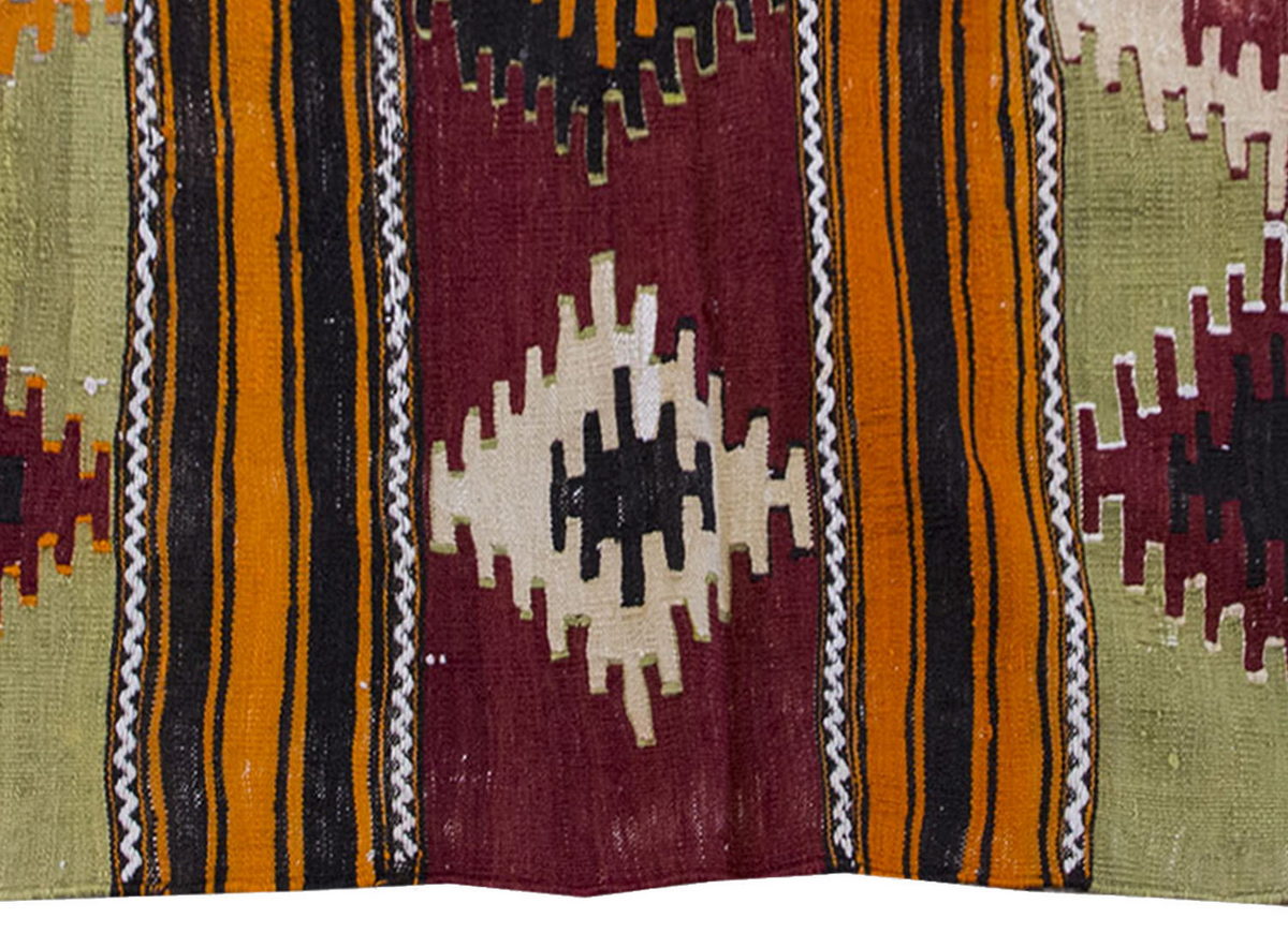 Vintage Kilim Rug,Sivas Central anatolian Kilim 3" x 4" feet  87 x 123 cm