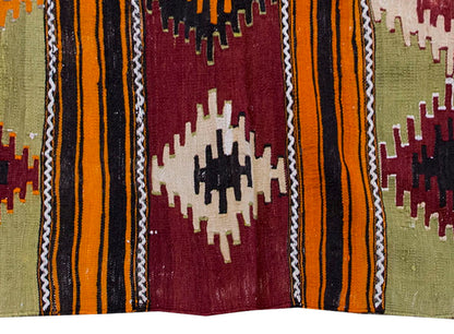 Vintage Kilim Rug,Sivas Central anatolian Kilim 3" x 4" feet  87 x 123 cm