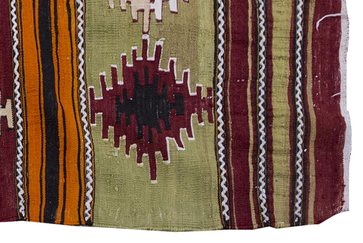 Vintage Kilim Rug,Sivas Central anatolian Kilim 3" x 4" feet  87 x 123 cm