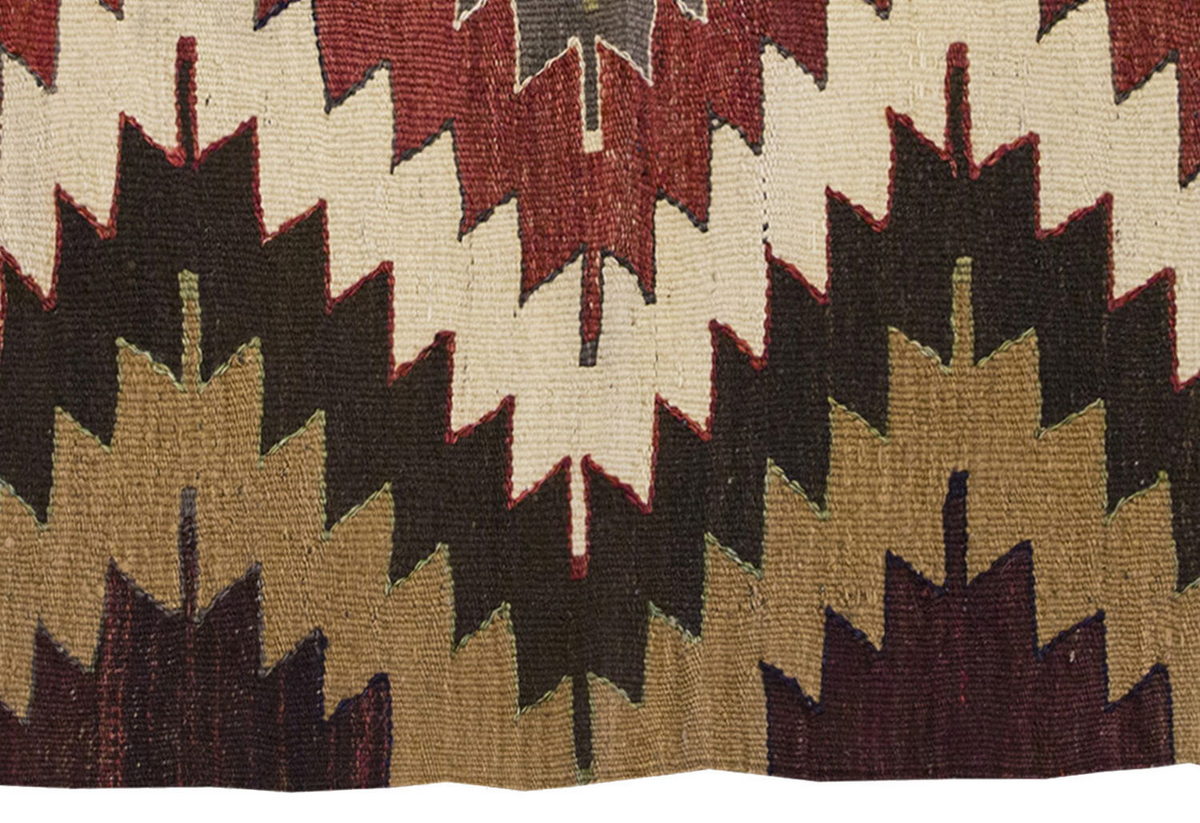 Vintage Kilim Rug,Mut Kilim 3" x 4" feet 87 x 124 cm