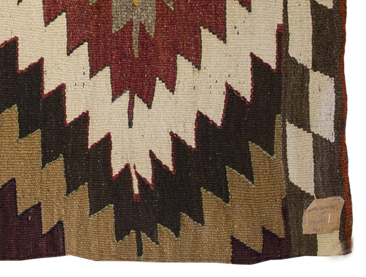 Vintage Kilim Rug,Mut Kilim 3" x 4" feet 87 x 124 cm