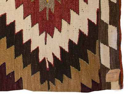 Vintage Kilim Rug,Mut Kilim 3" x 4" feet 87 x 124 cm