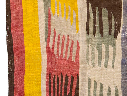 Vintage Kilim Rug,Bodrum Milas Kilim 3" x 4" feet 88 x 120 cm