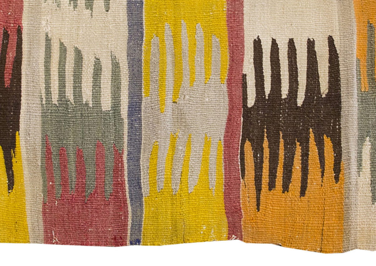 Vintage Kilim Rug,Bodrum Milas Kilim 3" x 4" feet 88 x 120 cm