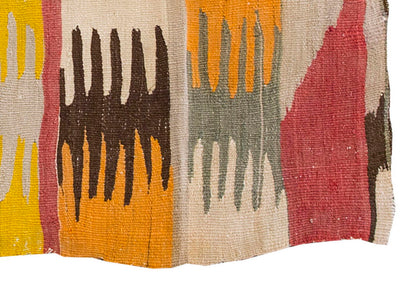 Vintage Kilim Rug,Bodrum Milas Kilim 3" x 4" feet 88 x 120 cm