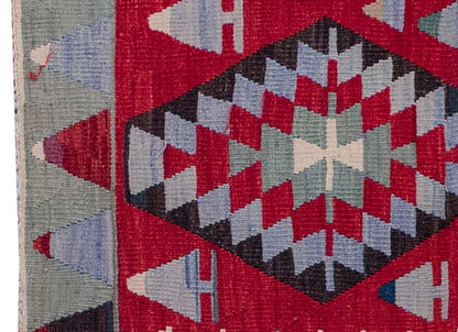 Vintage Kilim Rug,Denizli Kilim 3" x 4" feet 90 x 123 cm