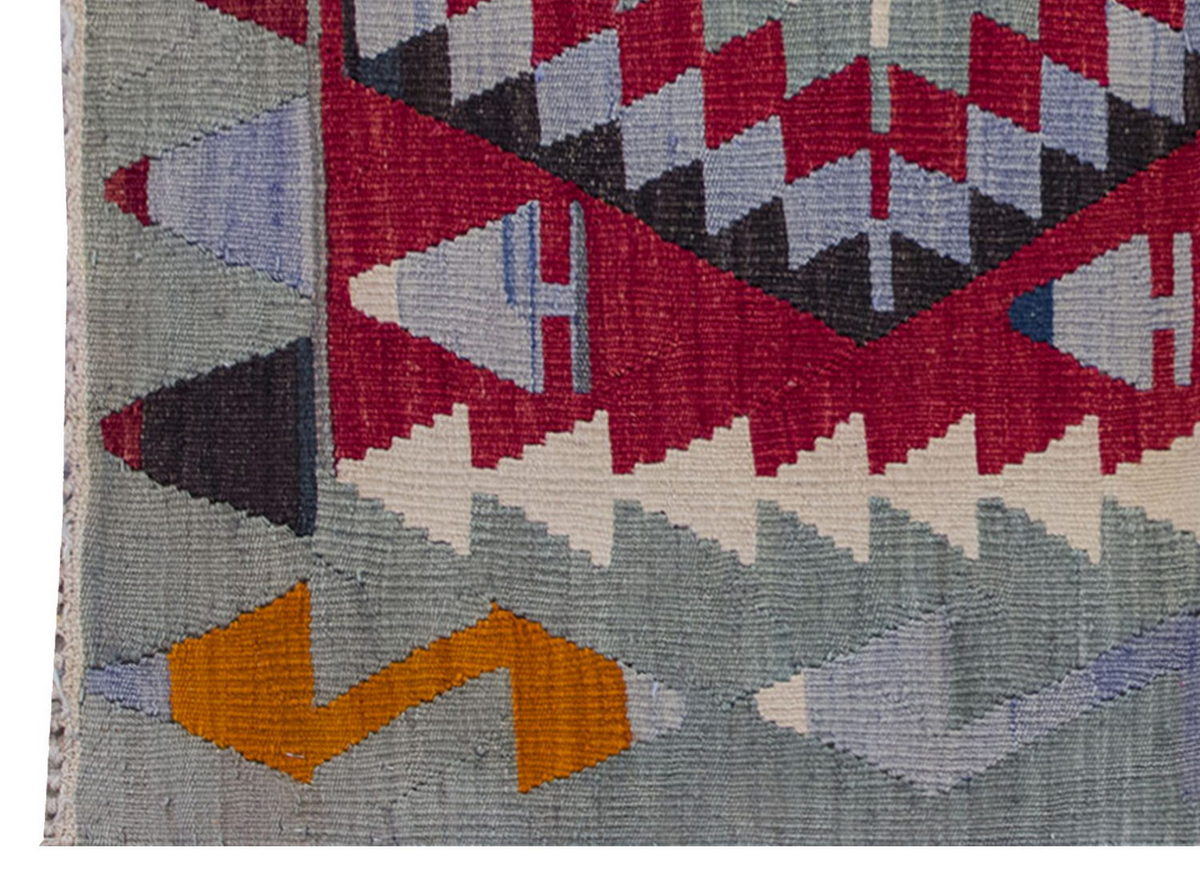 Vintage Kilim Rug,Denizli Kilim 3" x 4" feet 90 x 123 cm