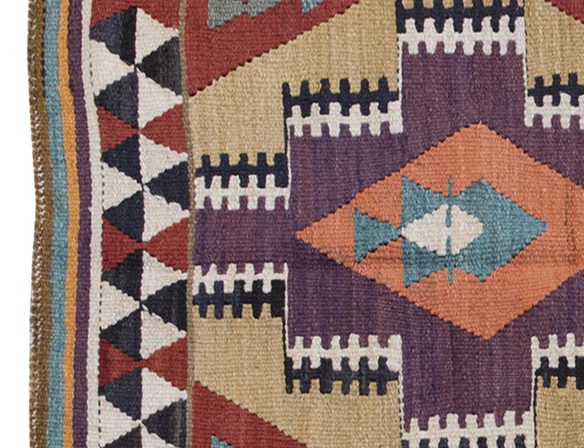 Vintage Kilim Rug,Maraş Kilim 3" x 4" feet 91 x 117 cm