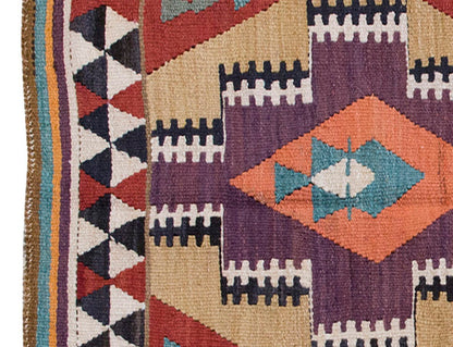 Vintage Kilim Rug,Maraş Kilim 3" x 4" feet 91 x 117 cm