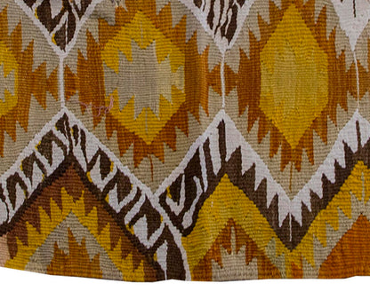 Vintage Kilim Rug,Denizli Kilim 3" x 4" feet 92 x 118 cm