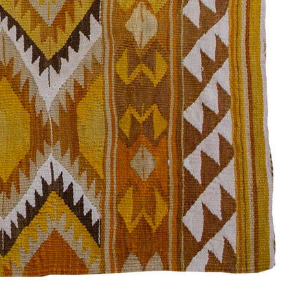 Vintage Kilim Rug,Denizli Kilim 3" x 4" feet 92 x 118 cm