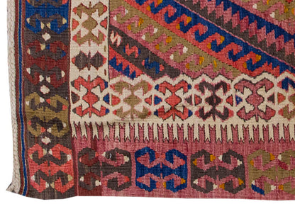 Vintage Kilim Rug,Fethiye Kilim 3" x 4'1" feet 92 x 125 cm