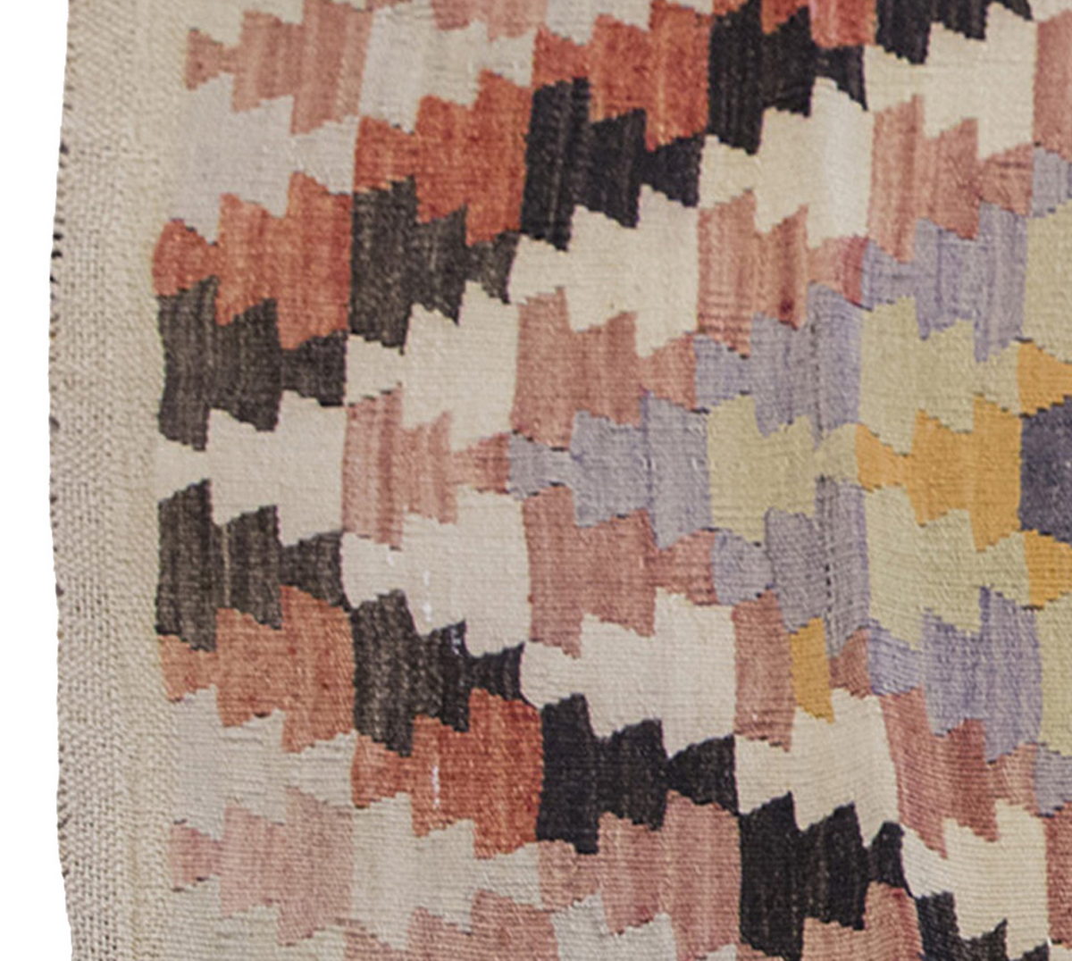 Vintage Kilim Rug,Denizli Kilim 3" x 4'2" feet 90 x 127 cm