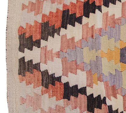 Vintage Kilim Rug,Denizli Kilim 3" x 4'2" feet 90 x 127 cm