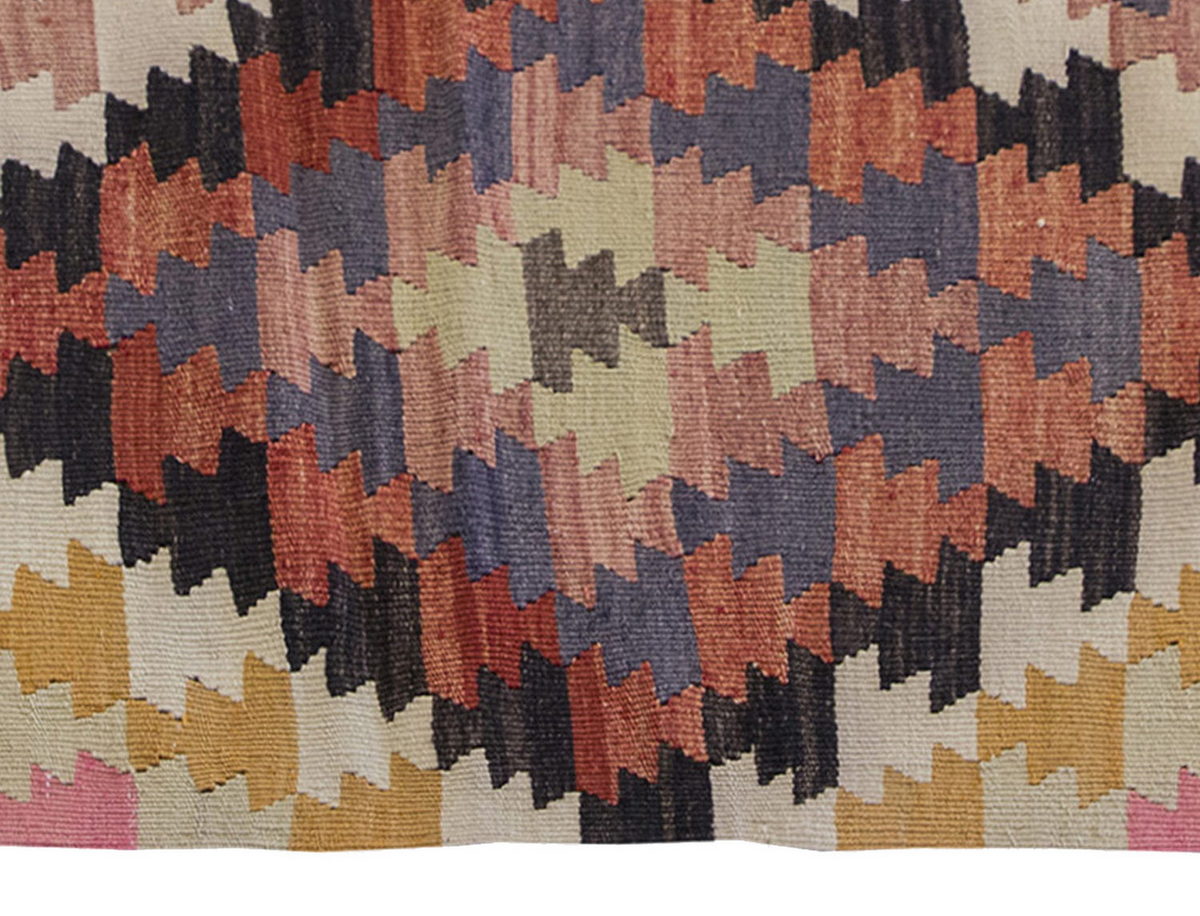 Vintage Kilim Rug,Denizli Kilim 3" x 4'2" feet 90 x 127 cm