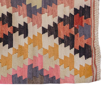 Vintage Kilim Rug,Denizli Kilim 3" x 4'2" feet 90 x 127 cm