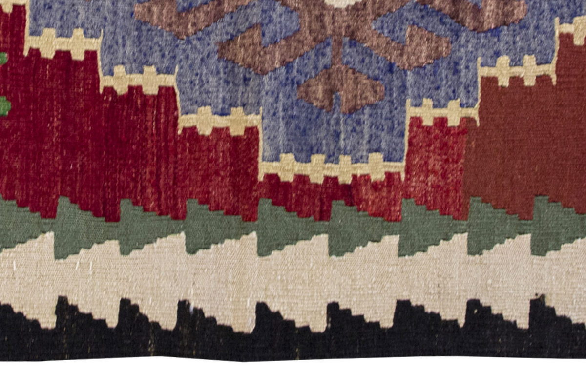 Vintage Kilim Rug,Denizli Kilim 3" x 4'3" feet 86 x 130 cm