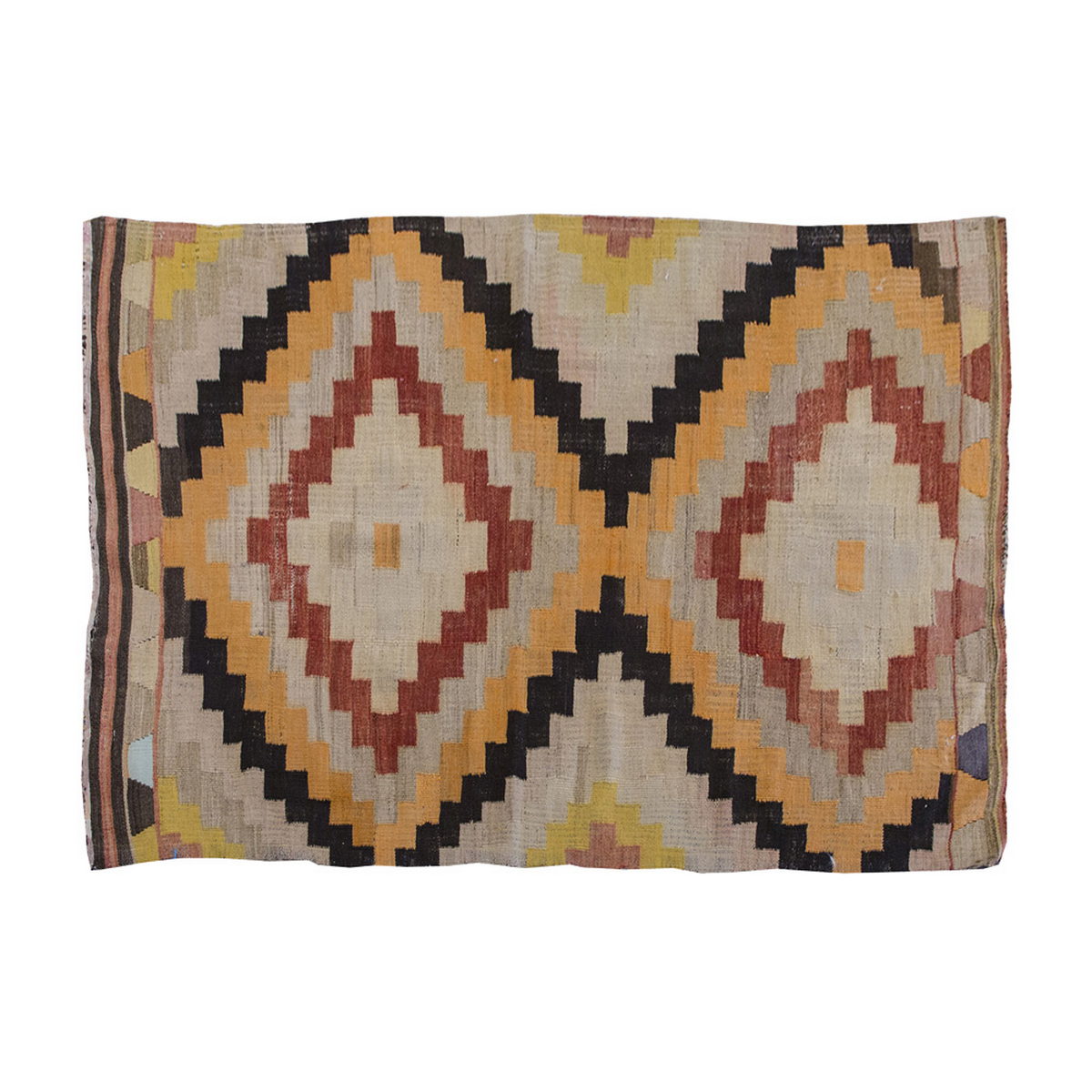 Vintage Kilim Rug,Konya Kilim 3" x 4'5" feet 87 x 134 cm