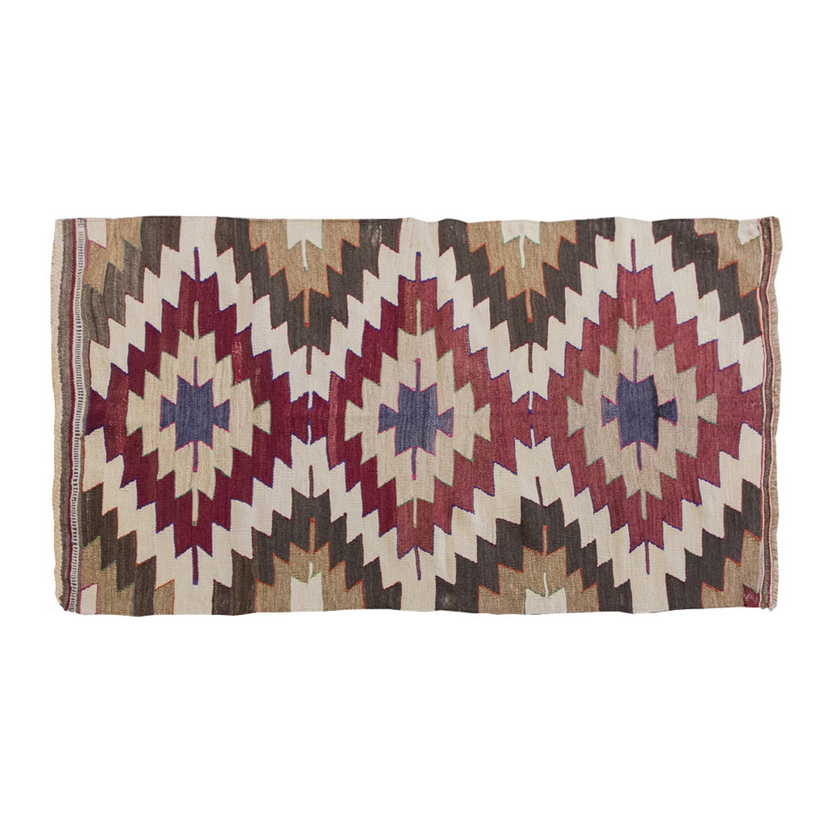Vintage Kilim Rug,Mut Kilim 3" x 4'5" feet 87 x 134 cm