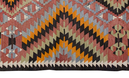 Vintage Kilim Rug,Denizli Kilim 3" x 4'6" feet 92 x 137 cm