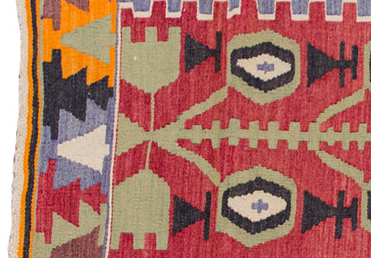 Vintage Kilim Rug,Denizli Kilim 3" x 4'7" feet 89 x 140 cm