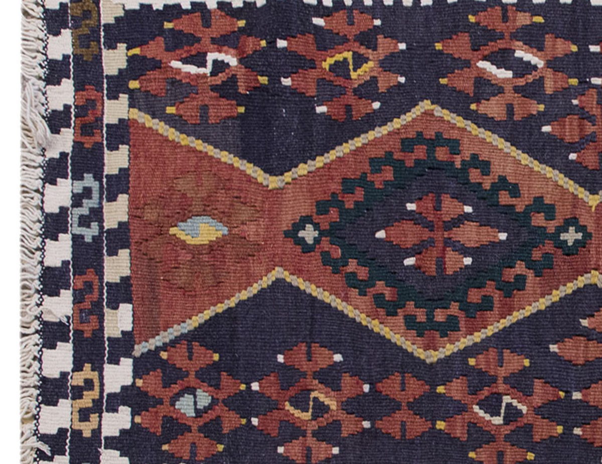 Vintage Kilim Rug,Malatya Sinan Kilim 3" x 4'7" feet 90 x 139 cm