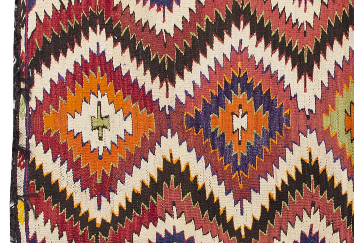 Vintage Kilim Rug,Mut Kilim Toros Mountain 3" x 4'7" feet 92 x 140 cm
