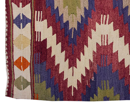 Vintage Kilim Rug,Mut Kilim 3" x 4'7" feet 92 x 140 cm