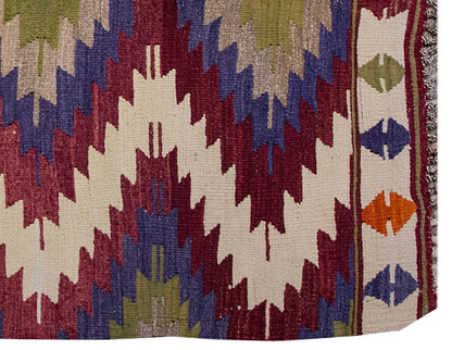 Vintage Kilim Rug,Mut Kilim 3" x 4'7" feet 92 x 140 cm