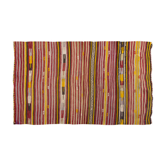 Vintage Kilim Rug,Konya Kilim 3" x 4'8" feet 90 x 142 cm
