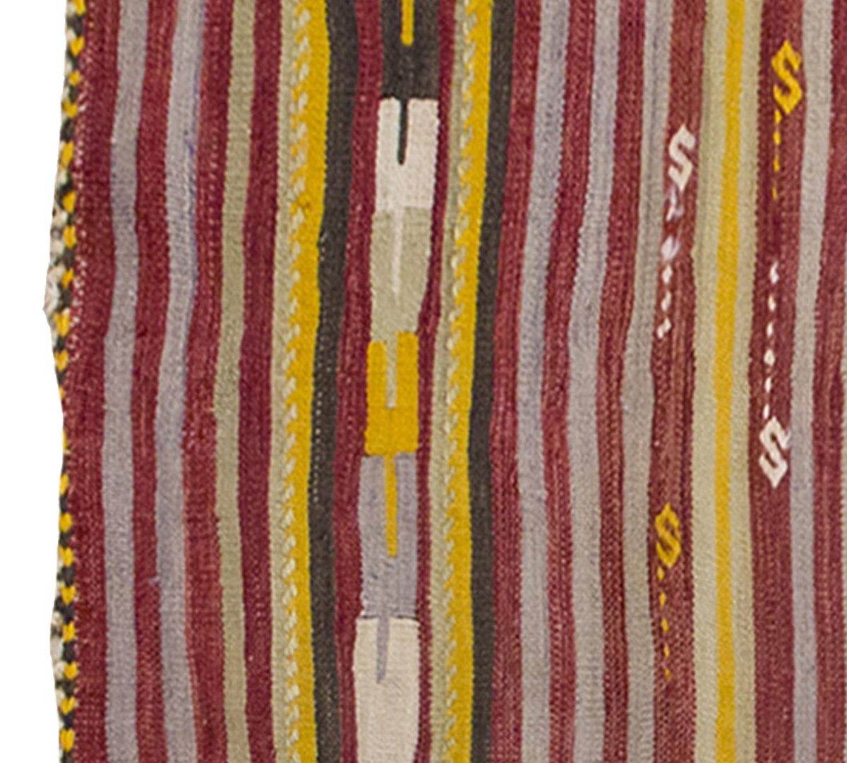 Vintage Kilim Rug,Konya Kilim 3" x 4'8" feet 90 x 142 cm