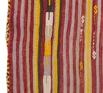 Vintage Kilim Rug,Konya Kilim 3" x 4'8" feet 90 x 142 cm