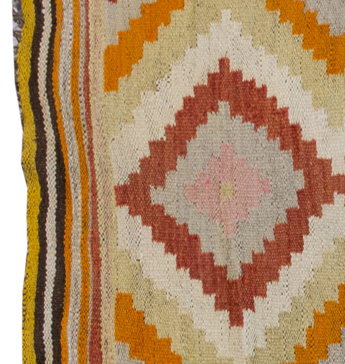 Vintage Kilim Rug,Denizli Kilim 3" x 4'8" feet 91 x 141 cm