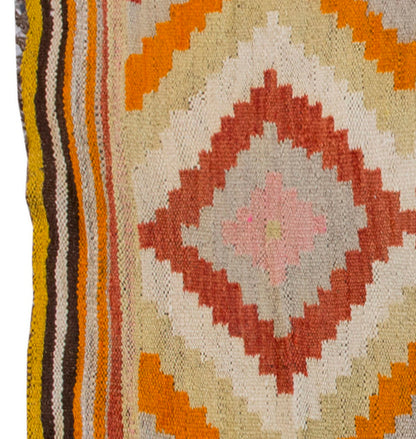 Vintage Kilim Rug,Denizli Kilim 3" x 4'8" feet 91 x 141 cm