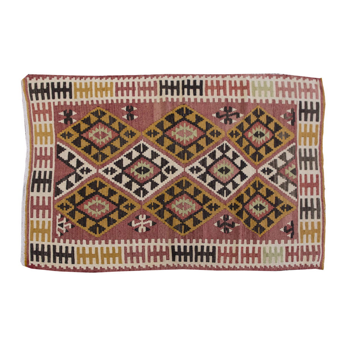 Vintage Kilim Rug,Maraş Kilim 3" x 4'8" feet 91 x 142 cm