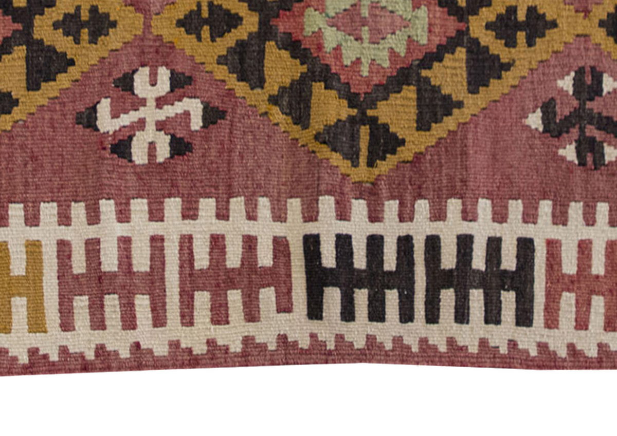 Vintage Kilim Rug,Maraş Kilim 3" x 4'8" feet 91 x 142 cm