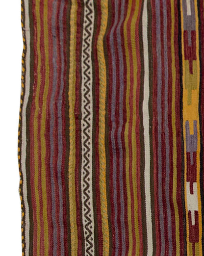 Vintage Kilim Rug,Konya Kilim 3" x 4'8" feet 92 x 143 cm