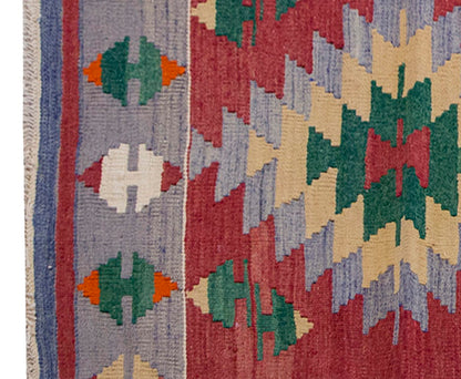 Vintage Kilim Rug,Denizli Kilim 3" x 4'8" feet 93 x 141 cm