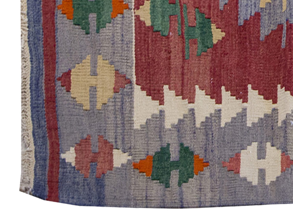 Vintage Kilim Rug,Denizli Kilim 3" x 4'8" feet 93 x 141 cm