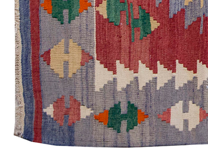 Vintage Kilim Rug,Denizli Kilim 3" x 4'8" feet 93 x 141 cm